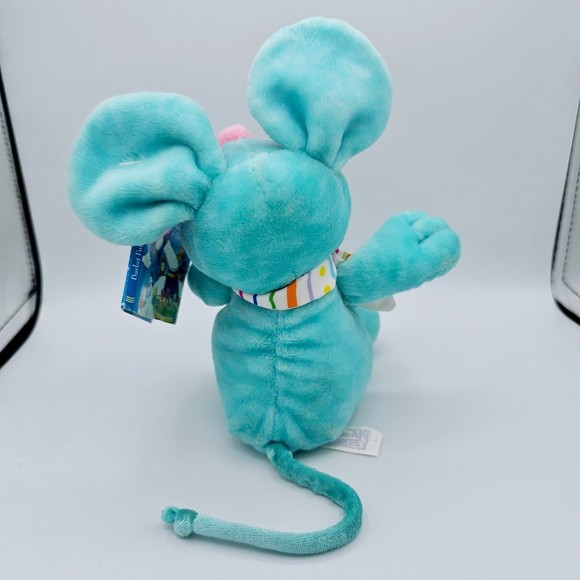 Mother Goose Mouse Plush 11" VTG Hickory Dickory Dock Clock 1999 Nursery Rhyme - Picture 5 of 6